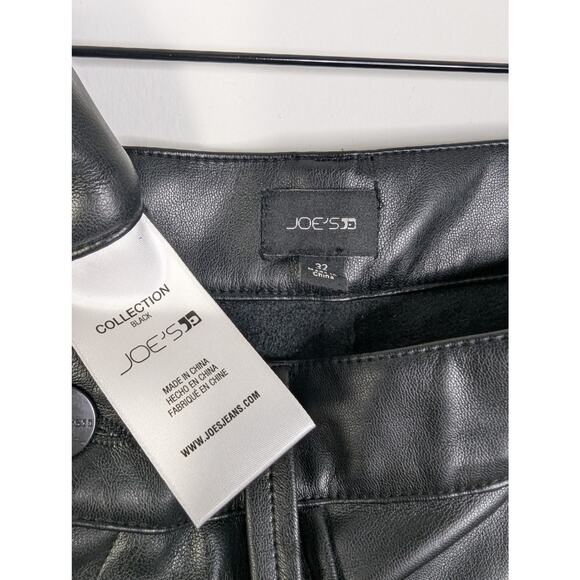 Joe's The Margot Faux Leather High Rise Straight Leg Pant - Picture 6 of 7